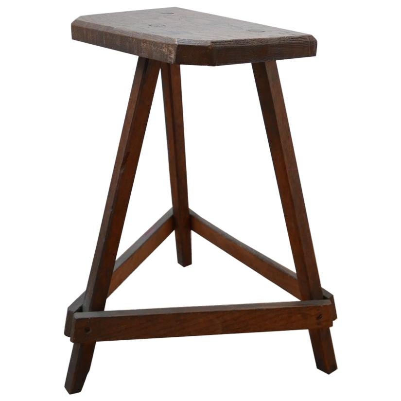 Antique English Wooden Cutler's Stool or Side Table (No.3)