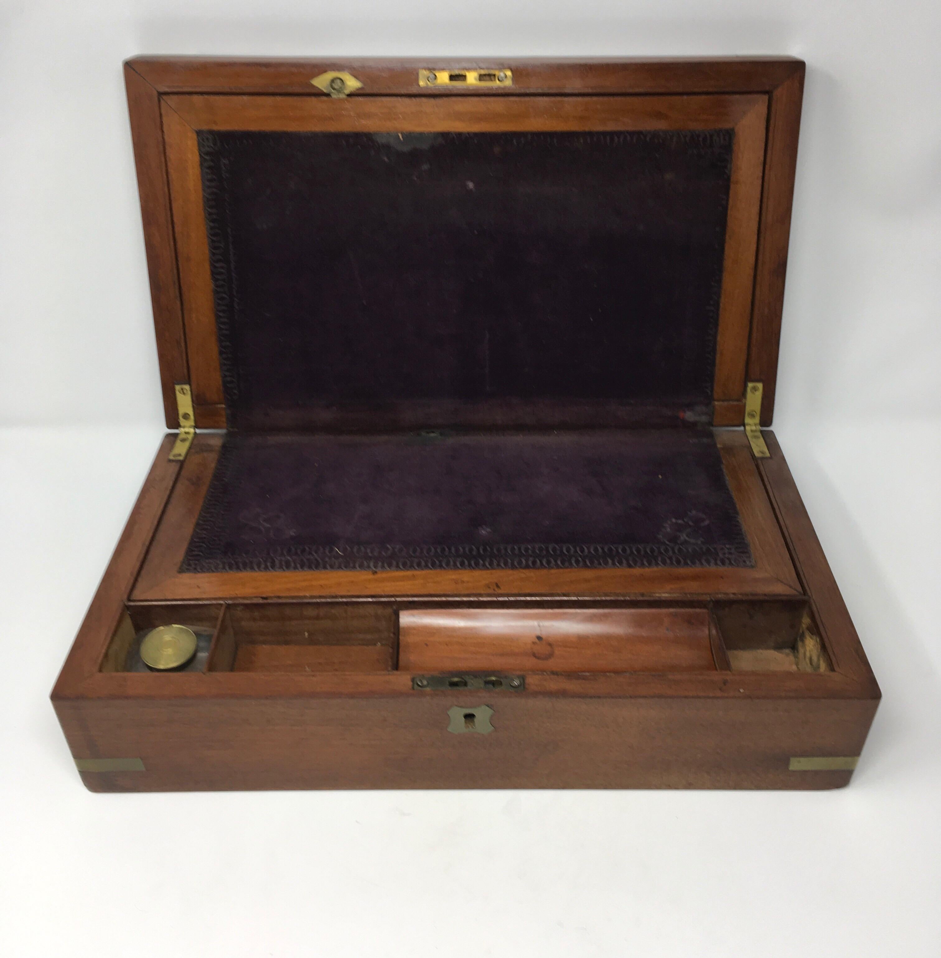 19th Century Antique English Writing Box