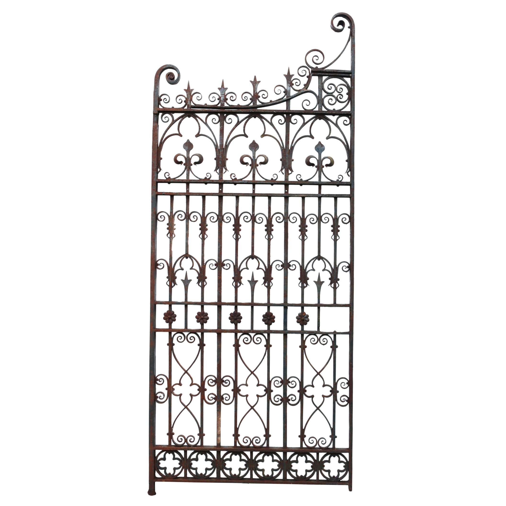 Reclaimed Wrought Iron Garden Gate For Sale at 1stdibs