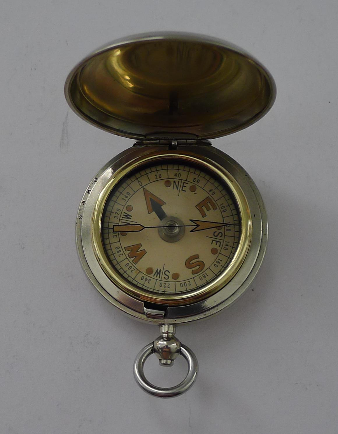 Antique English WW1 Military Issued Compass - 1917 For Sale 1