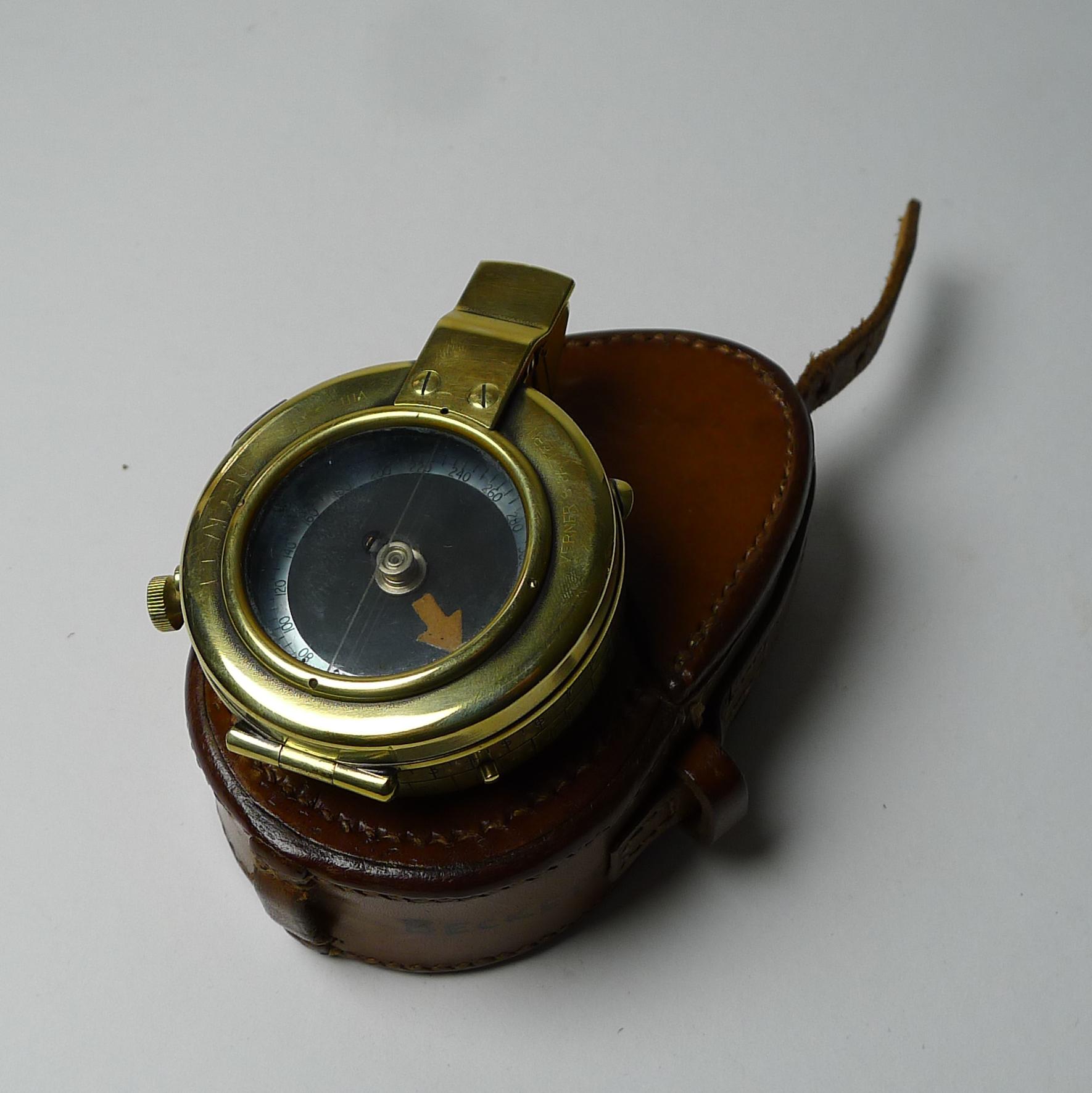 Antique English WWI 1917 British Army Officer's Compass 5