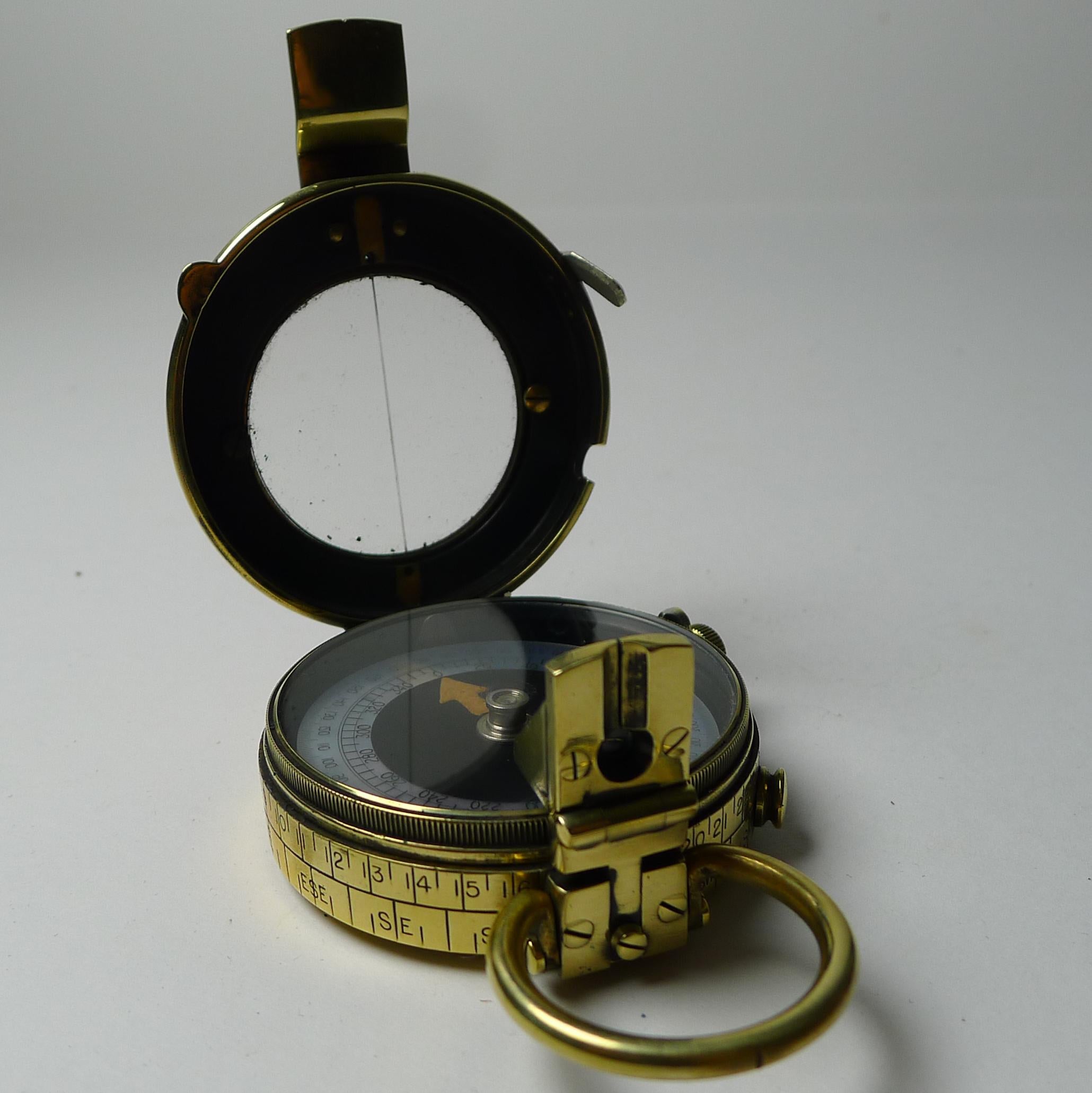 Antique English WWI 1917 British Army Officer's Compass 3