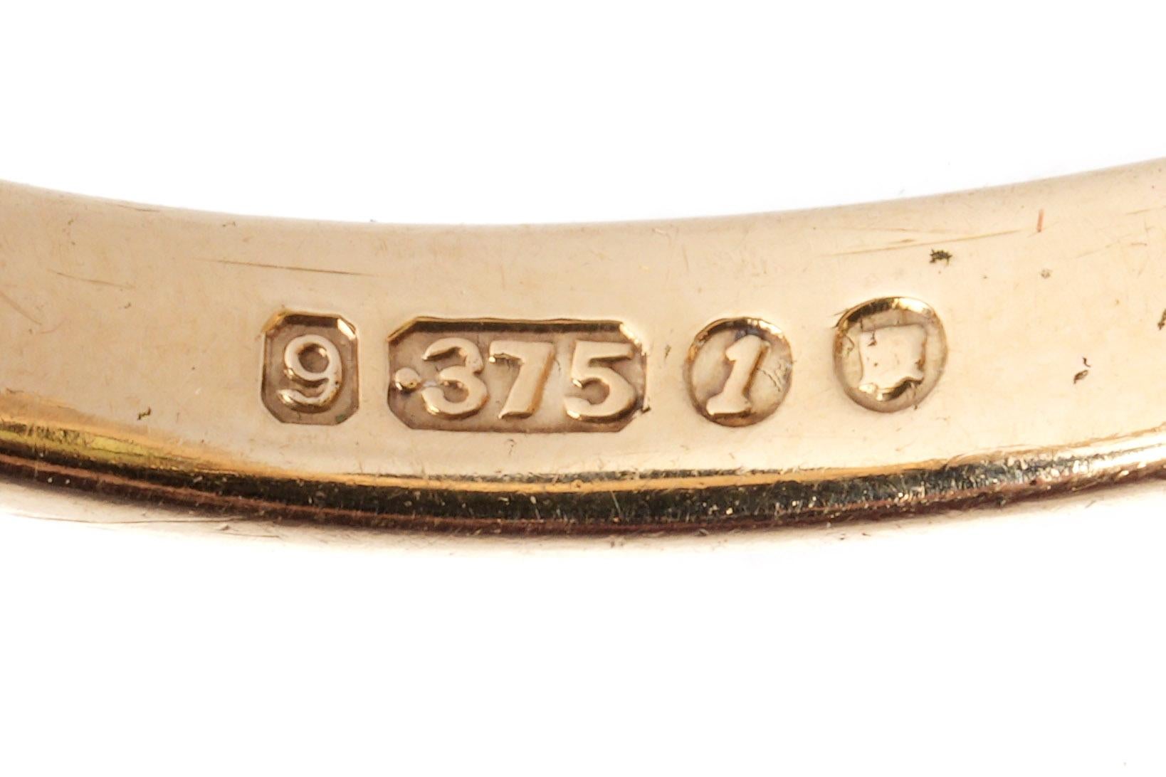 Antique English Yellow Gold Citrine Ring, Size 8 For Sale 5
