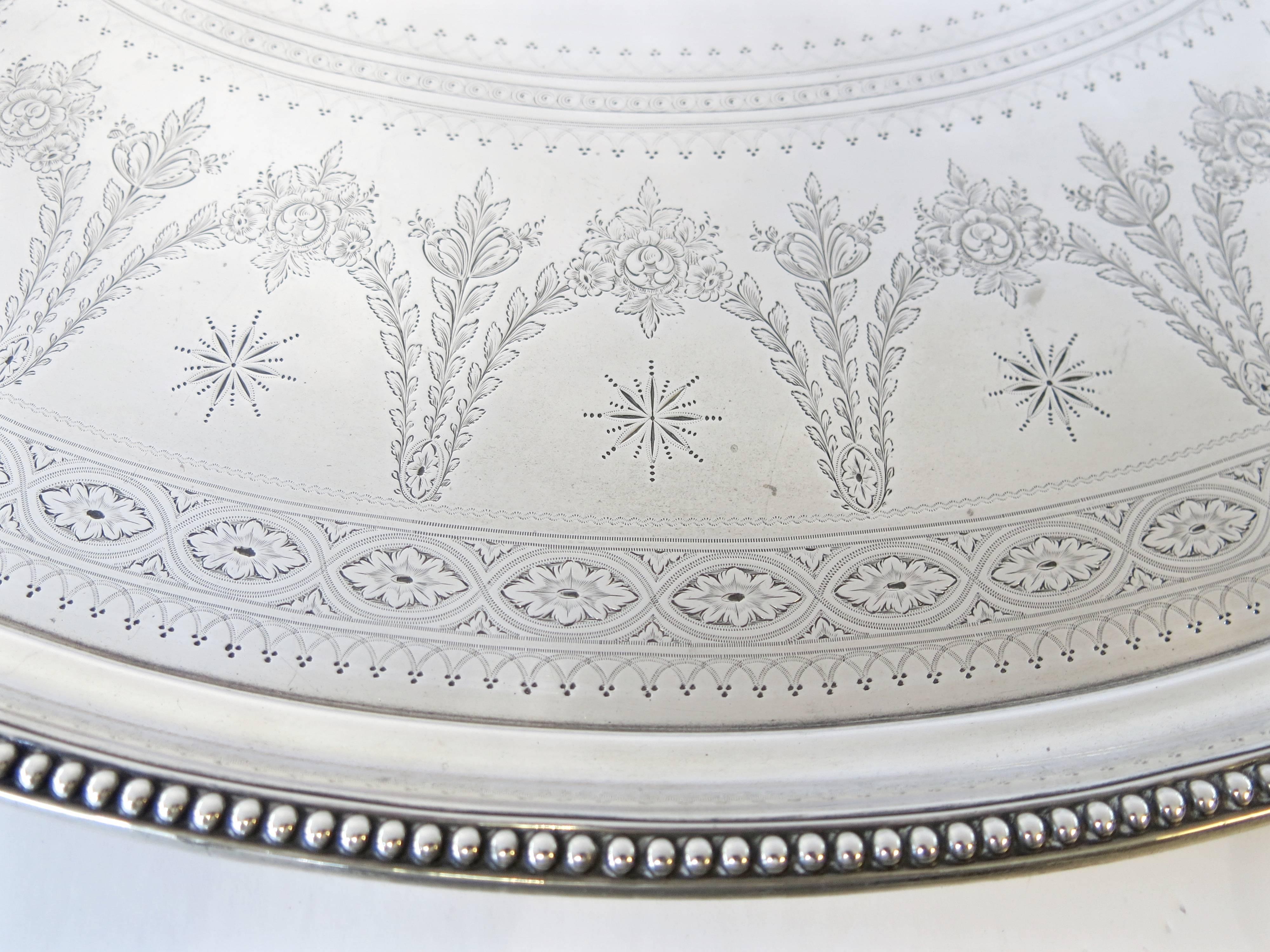 antique silver trays