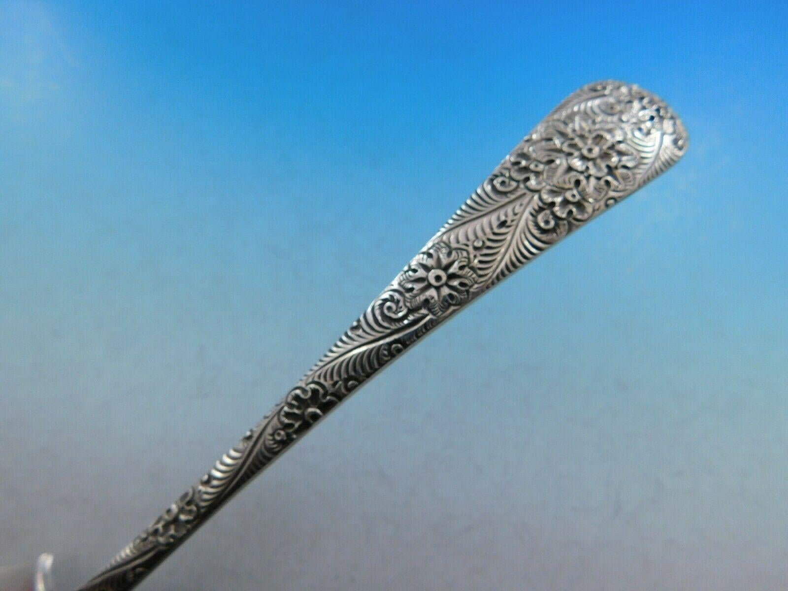 Antique Engraved by Tiffany & Co. Sterling Silver Ice Cream Server In Excellent Condition In Big Bend, WI
