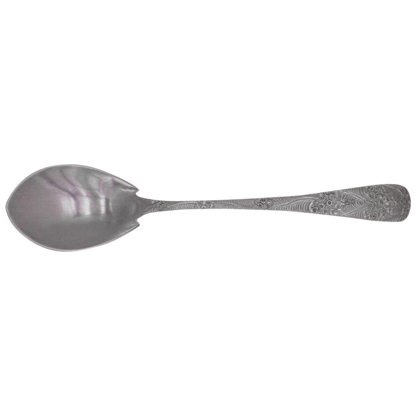 Antique Engraved by Tiffany & Co Sterling Silver Ice Cream Spoon