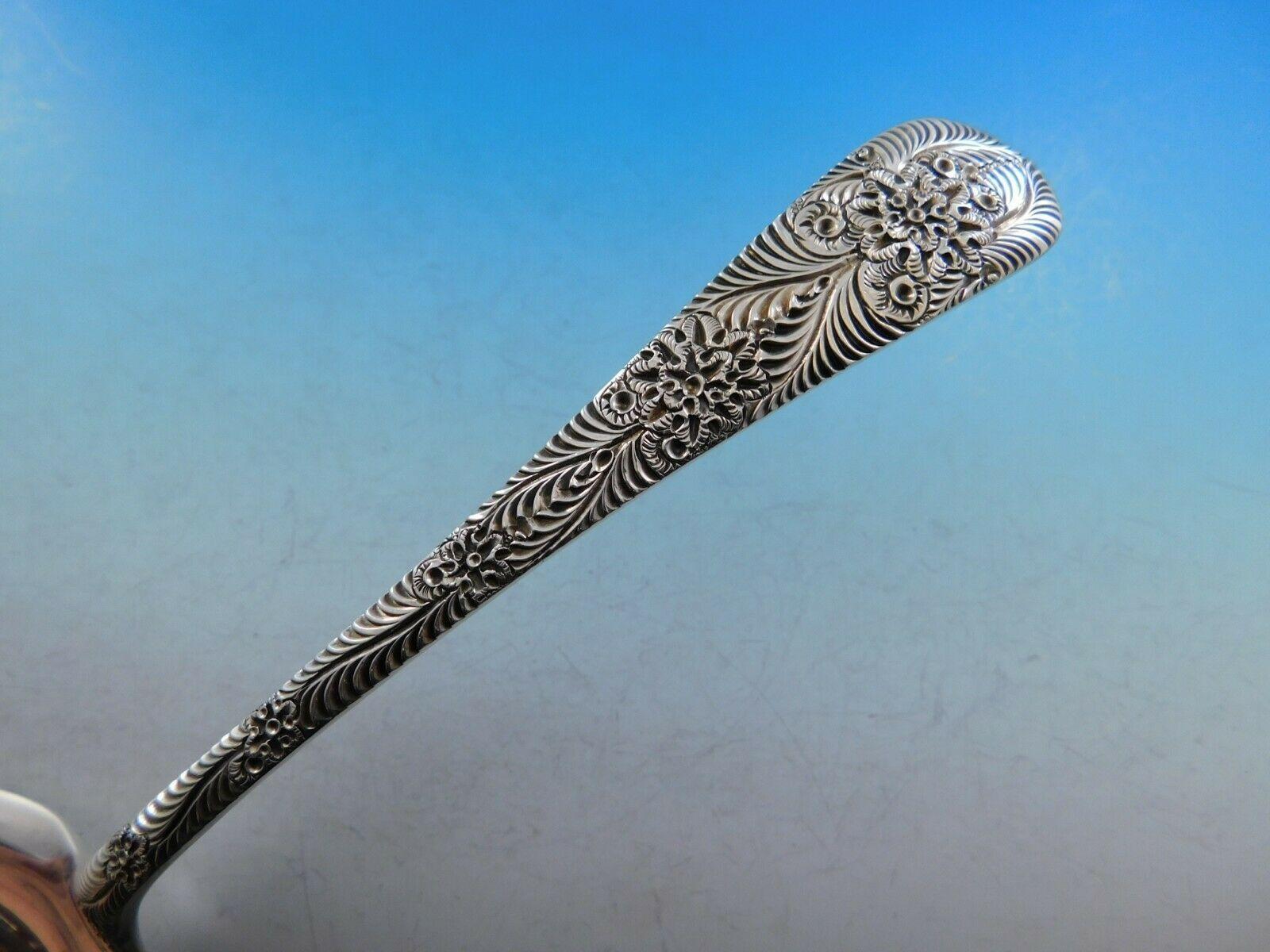 Antique Engraved by Tiffany & Co. Sterling Silver Pie Server AS In Excellent Condition In Big Bend, WI