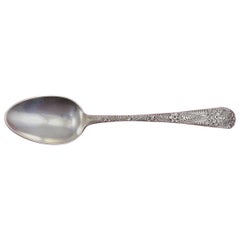 Antique Engraved by Tiffany & Co. Sterling Silver Place Soup Spoon