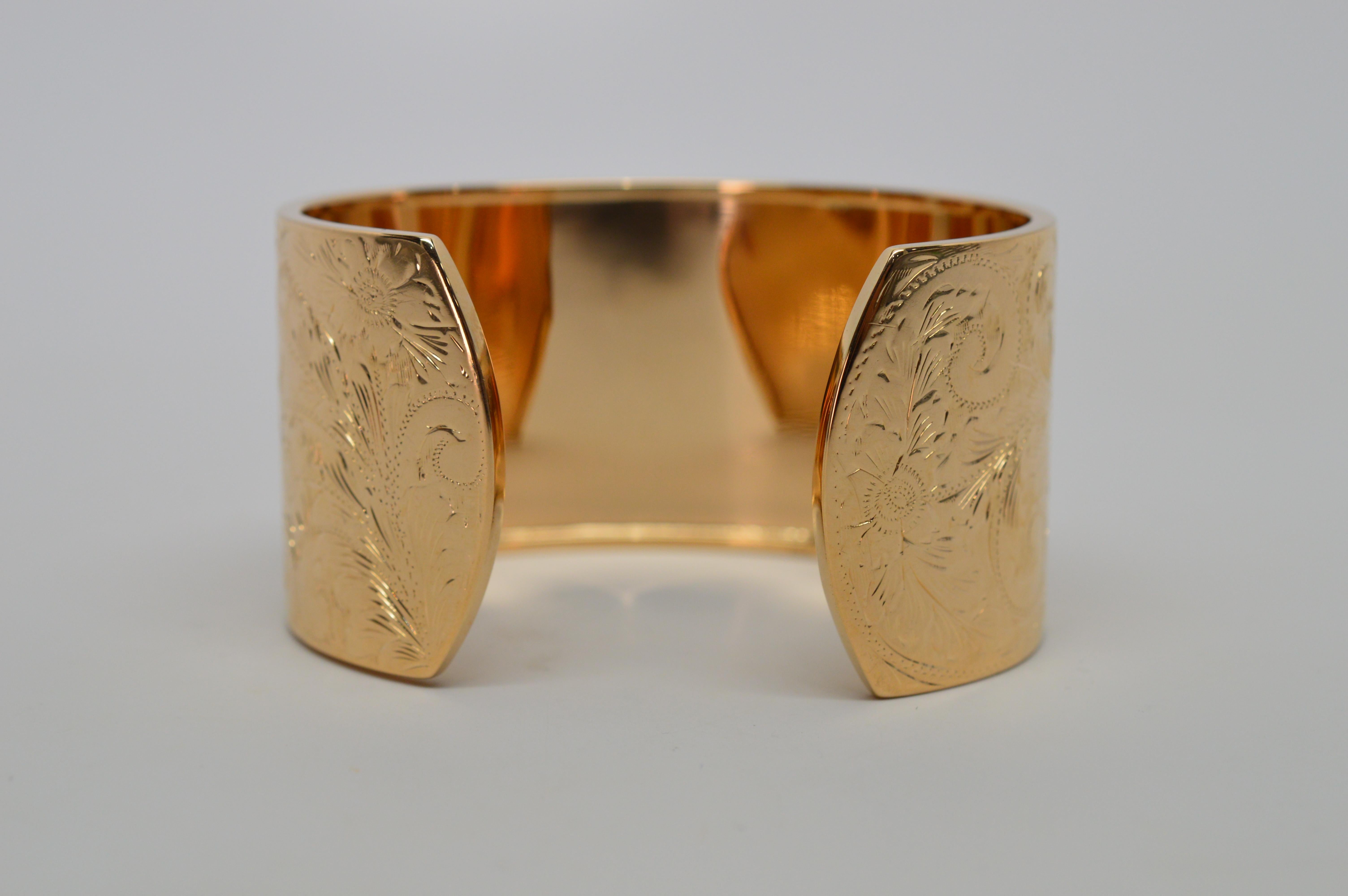 antique gold cuff bracelet