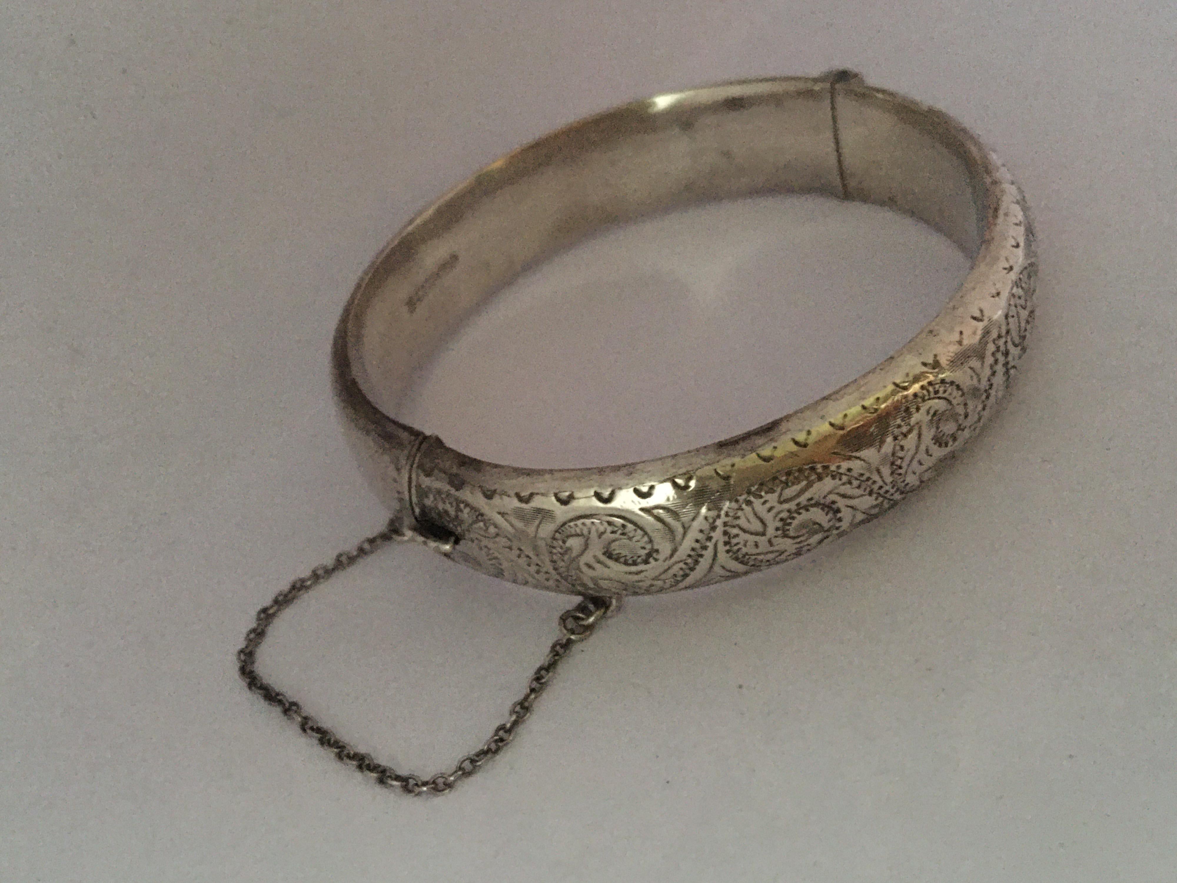 silver bangles antique