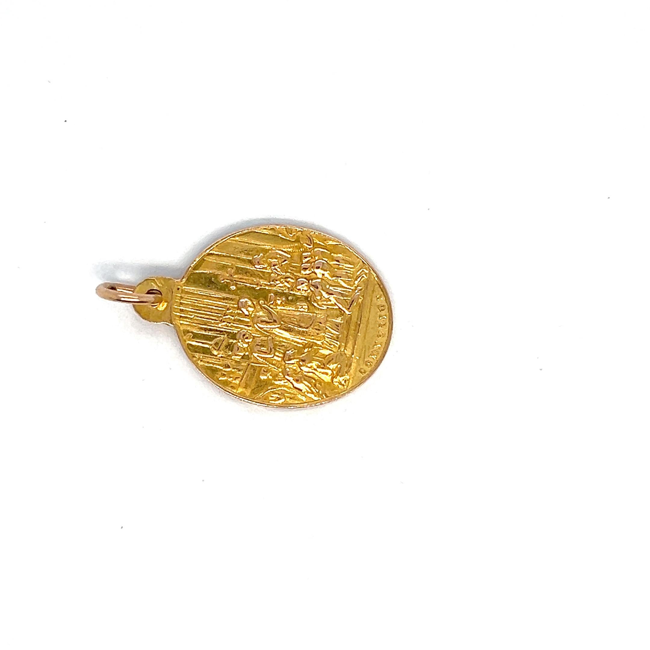 Médaille ancienne gravée 