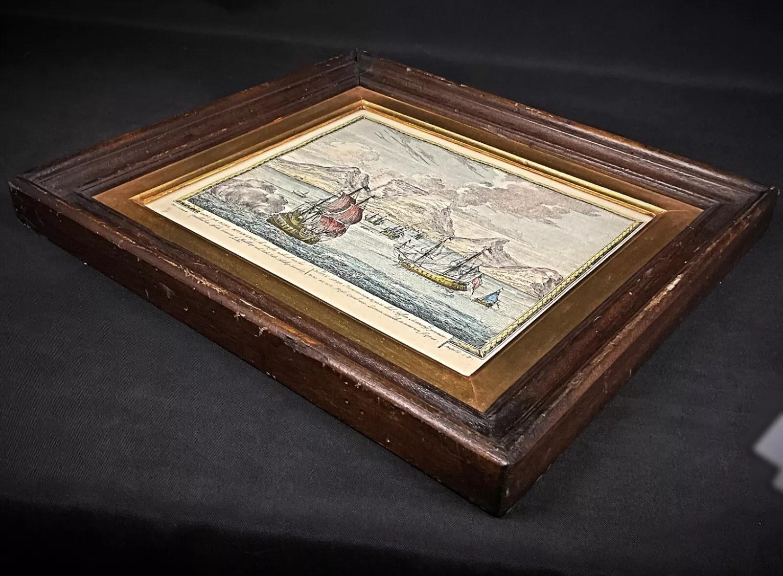 Wood Antique Engraving by Pet Schenk, 