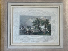 Antique Engraving “Chelsea Hospital, Middlesex” Giltwood Frame Circa 1834