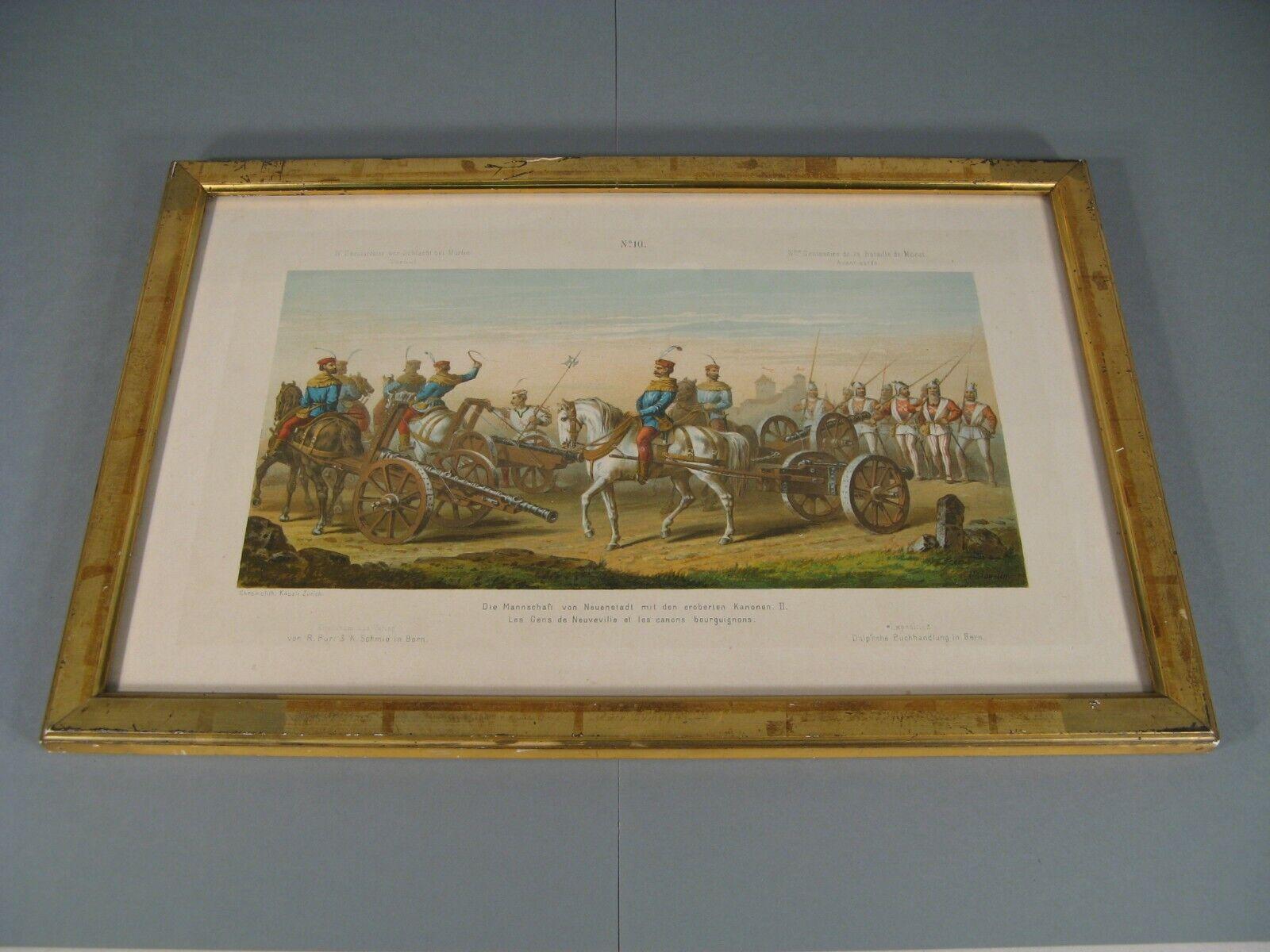 Grabado antiguo conmemorativo del IV Centenario de la Batalla de Morat  1Y121 1