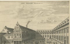 Antique Engraving – Het Meisjes Weeshuis (The Girls’ Orphanage), Amsterdam, 1760