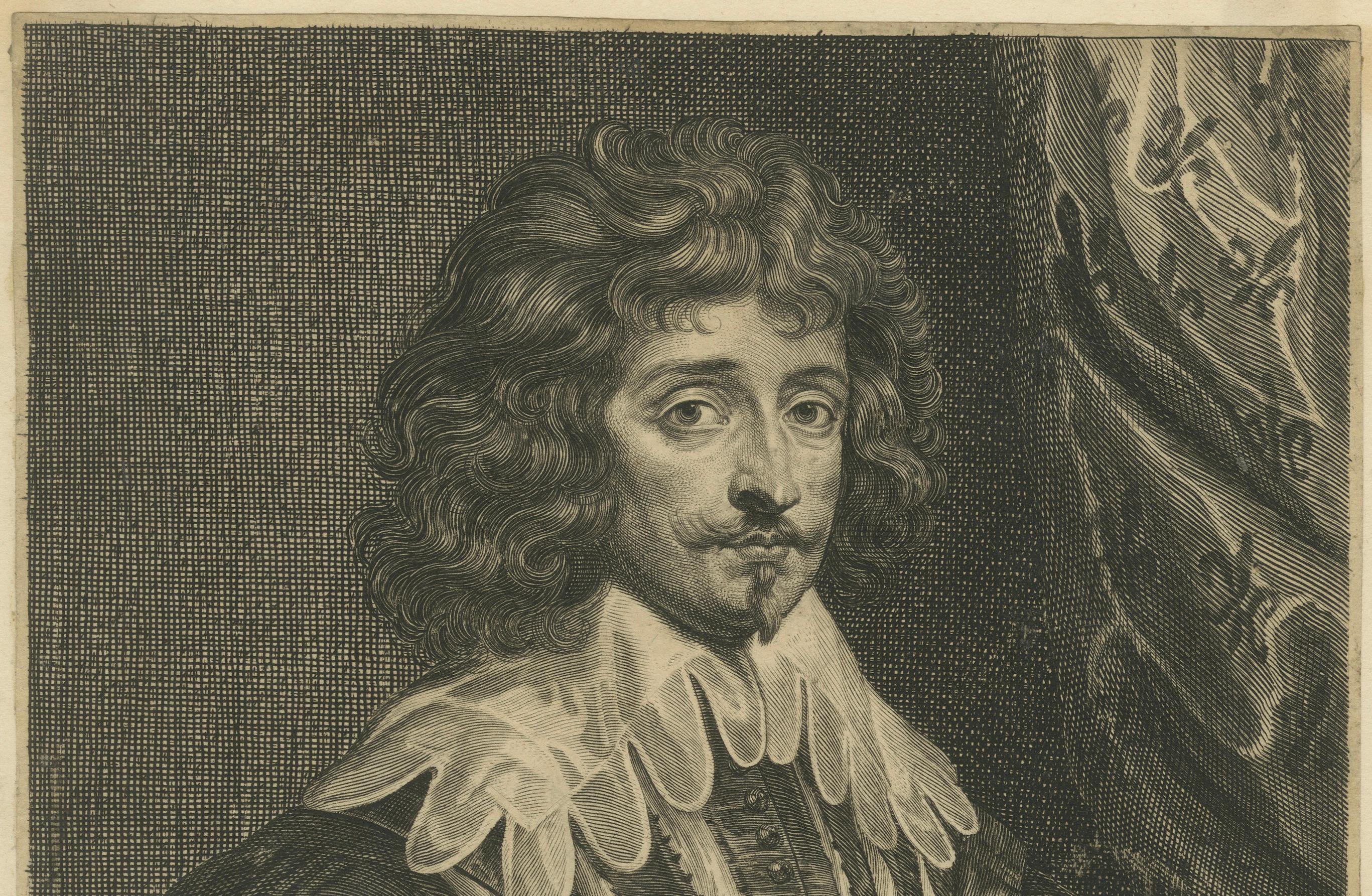 Antiker Kupferstich von Antoine de Bourbon, Graf von Moret, von Pierre Lombart, 1640 (Graviert) im Angebot