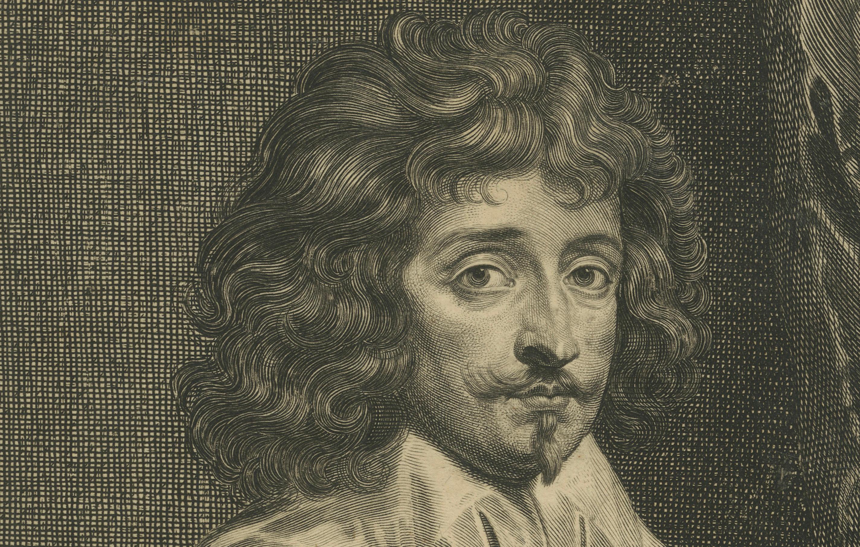 Antiker Kupferstich von Antoine de Bourbon, Graf von Moret, von Pierre Lombart, 1640 (Mitte des 18. Jahrhunderts) im Angebot