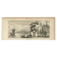 Antique Engraving of Chinese Costumes, c.1860