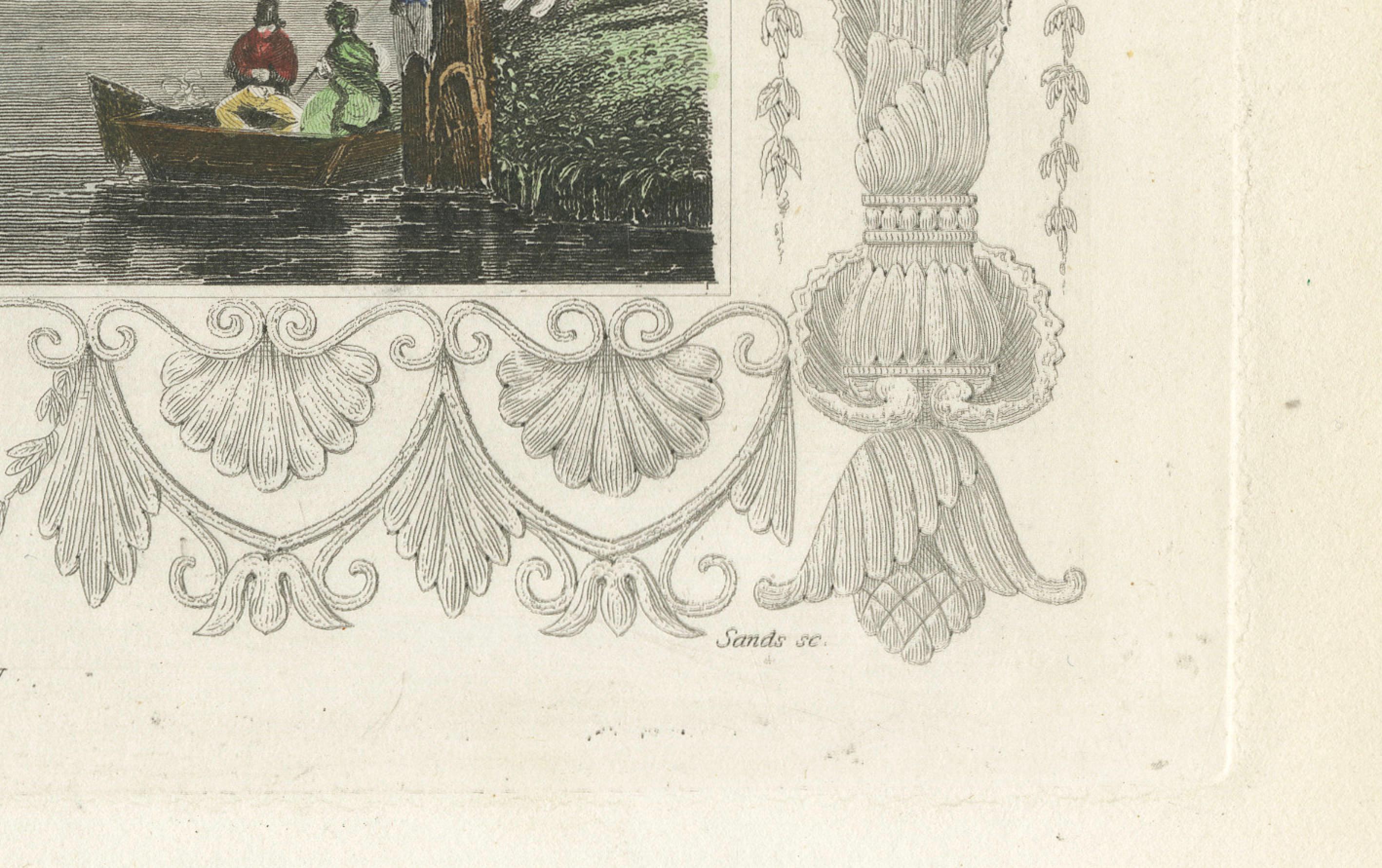 Antiker Kupferstich von Henley-on-Thames mit Brücke und Kirche, Tombleson, ca.1832 (Mittleres 19. Jahrhundert) im Angebot