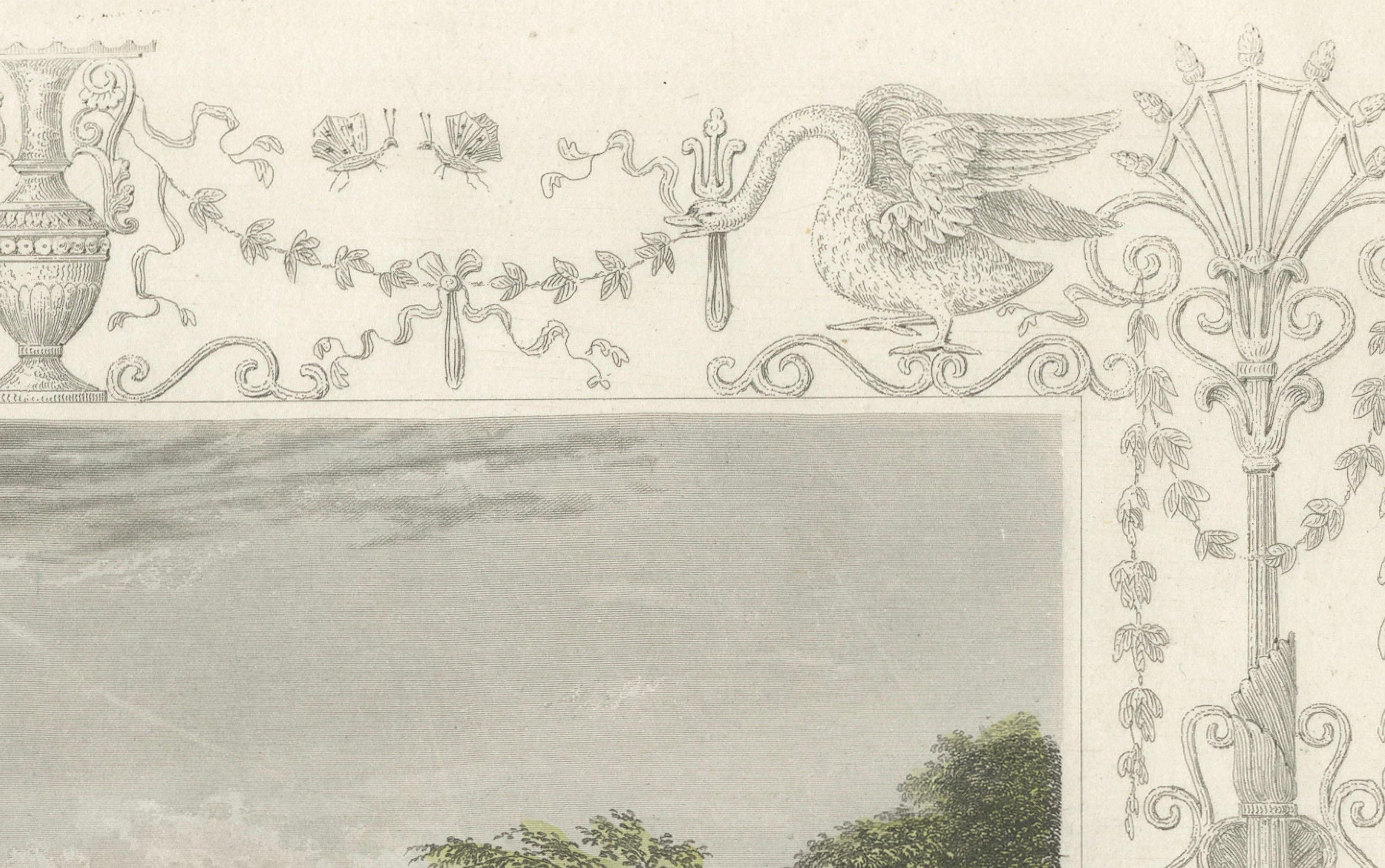 Antiker Kupferstich von Henley-on-Thames mit Brücke und Kirche, Tombleson, ca.1832 im Angebot 1