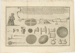 Antique Engraving of Inca Antiquities from Peru by Jorge Juan & Ulloa, 1748