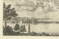 Antique Engraving of Königsberg from Suecia Antiqua et Hodierna, c.1690