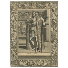 Antique Engraving of Philip I of Castile, “Philips de Eerste”, Netherlands, 1725