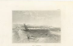 Antique Engraving of Rio de Janeiro – Harbor View by Schröder & Kunike, 1830s