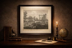 Antiker Kupferstich der Thermen des Titus in Rom, Ruinen, Familie Niquet, um 1780