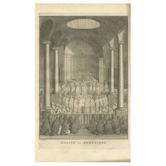 Incisione antica della Chiesa degli Armeni, 1727