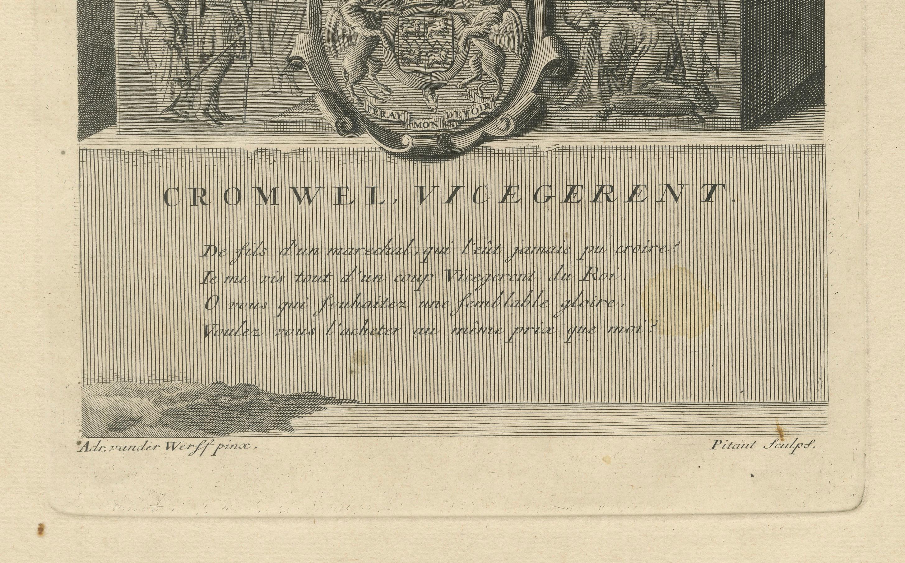 Antiker Kupferstich von Thomas Cromwell von Nicolaes Pitau nach van der Werff, um 1700

Dieses fein ausgeführte Porträt zeigt Thomas Cromwell, 1. Graf von Essex (1485-1540), den mächtigen Minister von Heinrich VIII., der als Vizekönig in kirchlichen