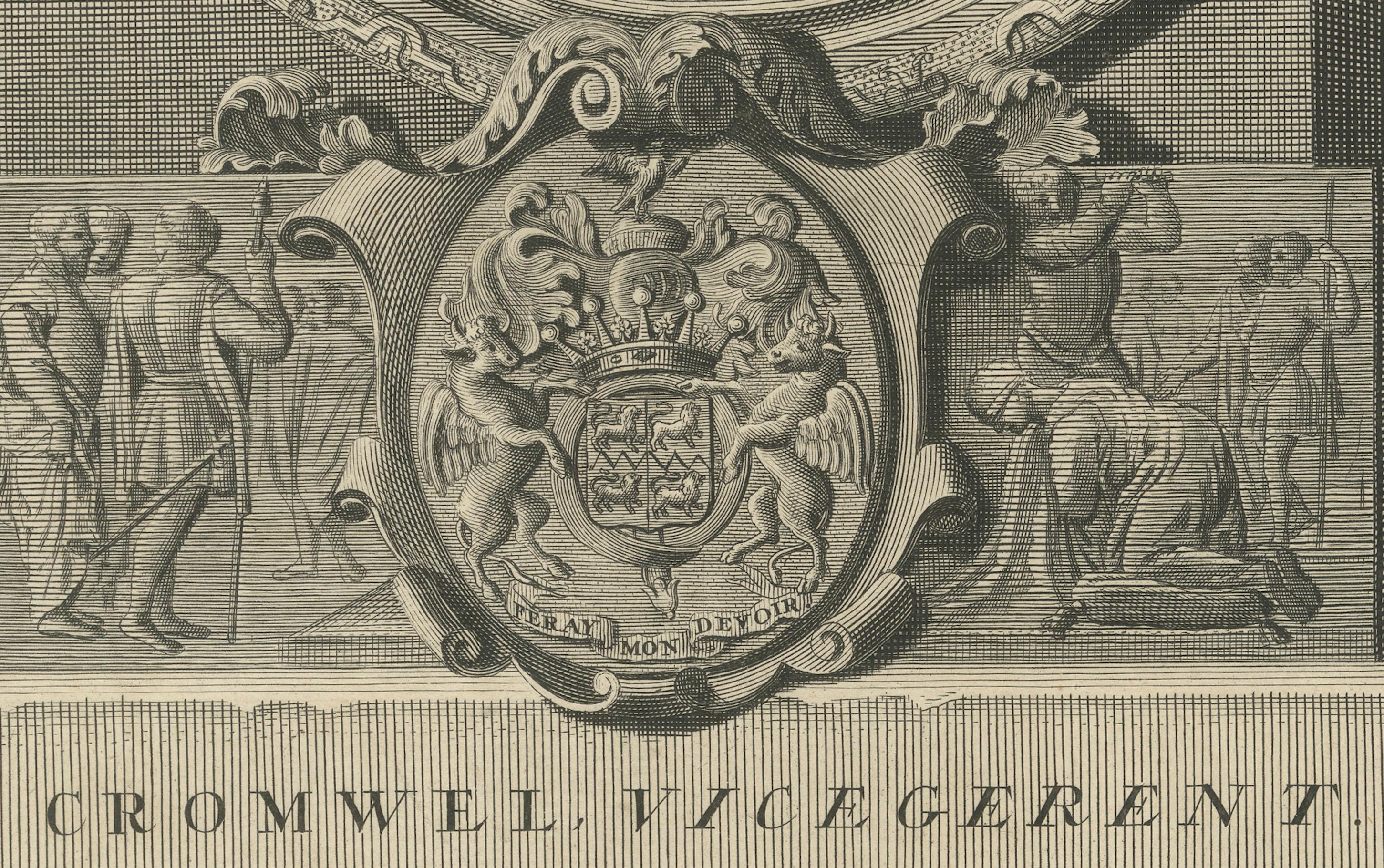 Antiker Kupferstich von Thomas Cromwell, englischer Staatsmann, um 1700 (Französisch) im Angebot