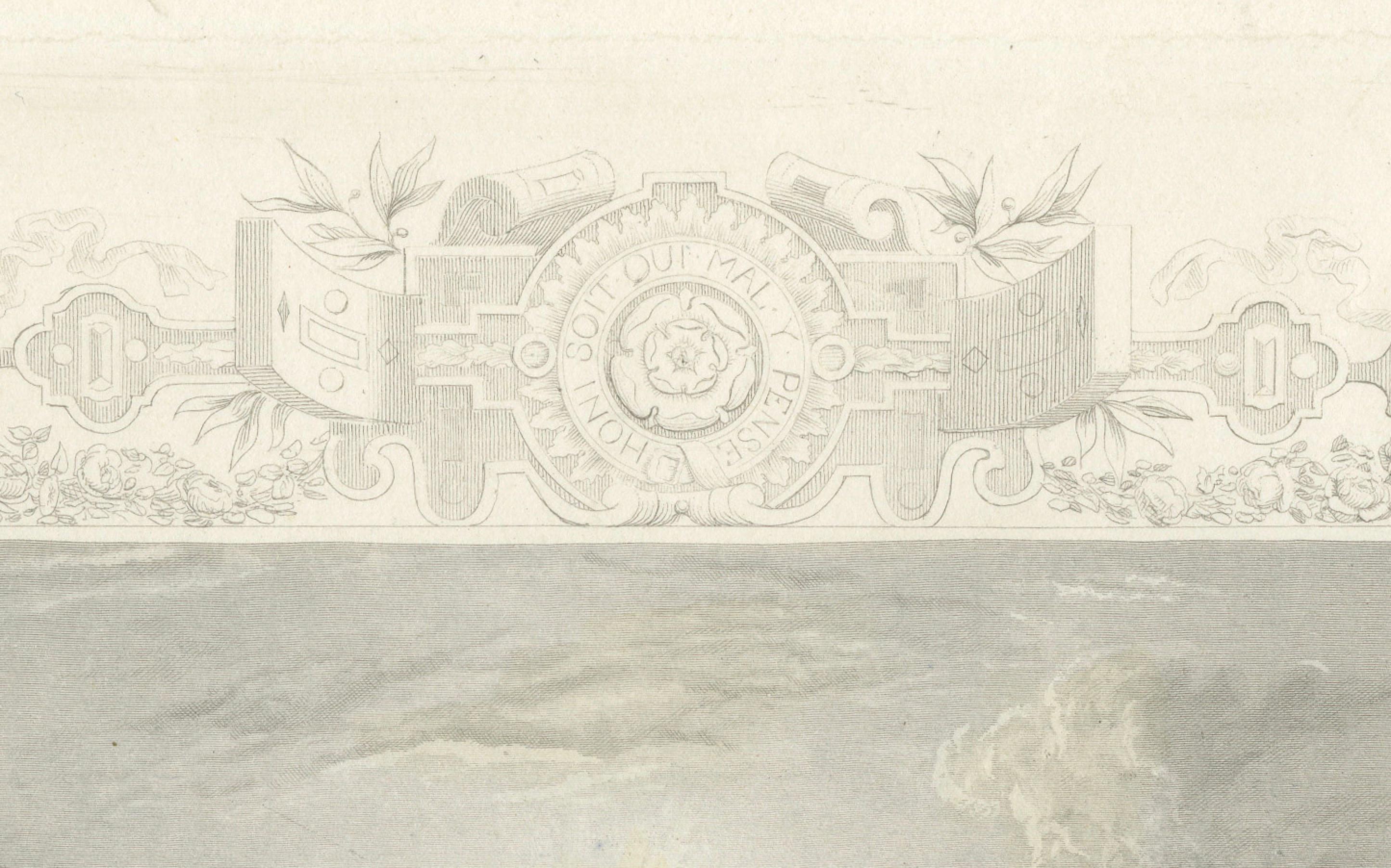 Gravure ancienne du pont de Windsor sur la Tamise, Tombleson, C.1832-1834 Bon état - En vente à Langweer, NL