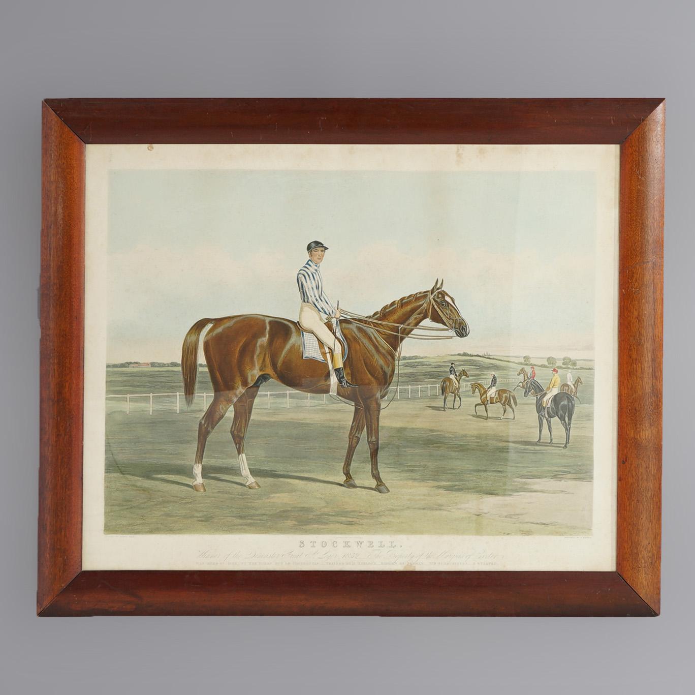 An antique equine engraving titled “Stockwell” J. Harris, Painted By Harry Hall

Measures - 27.5