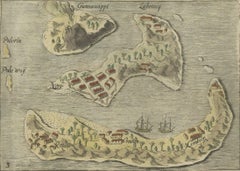 Antique Engravings of Mauritius and Indonesia, incl de Banda Islands, c.1730