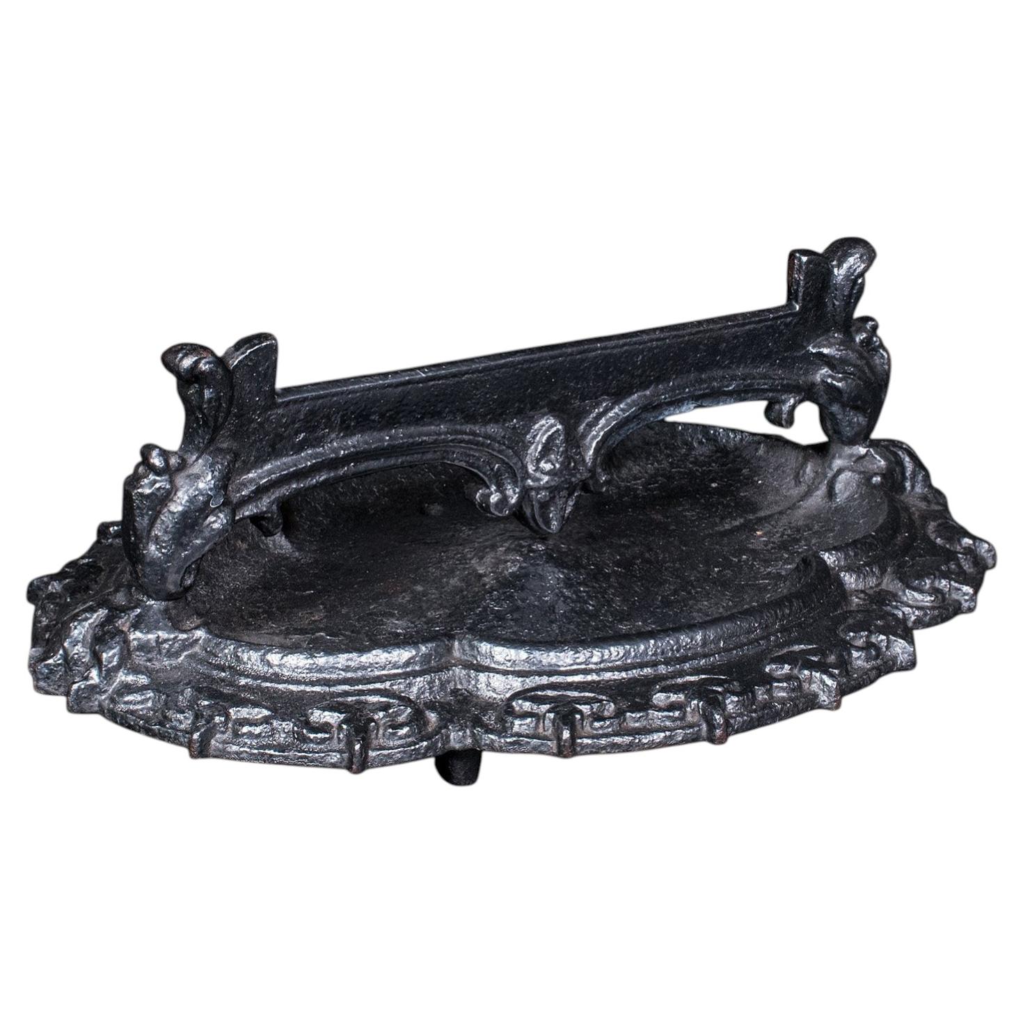 Antique Entrance Boot Scraper, English, Doorway Shoe Cleaner, Pull, Victorian