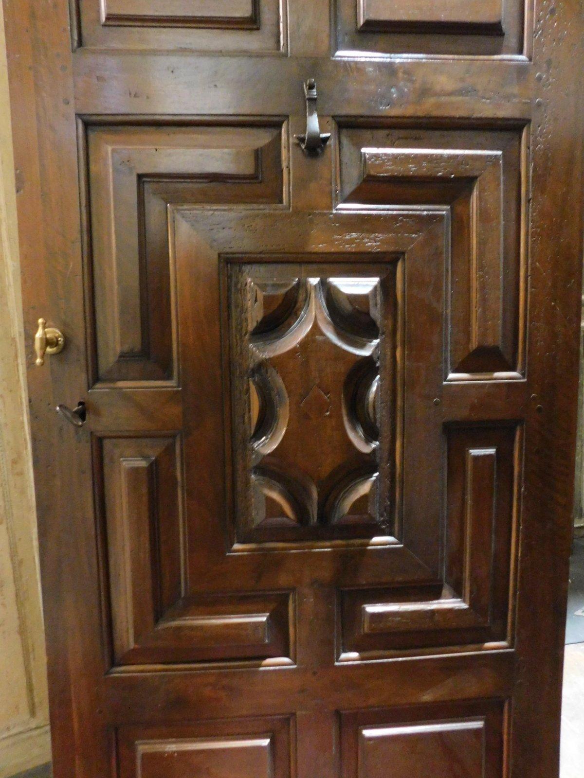 carved front door