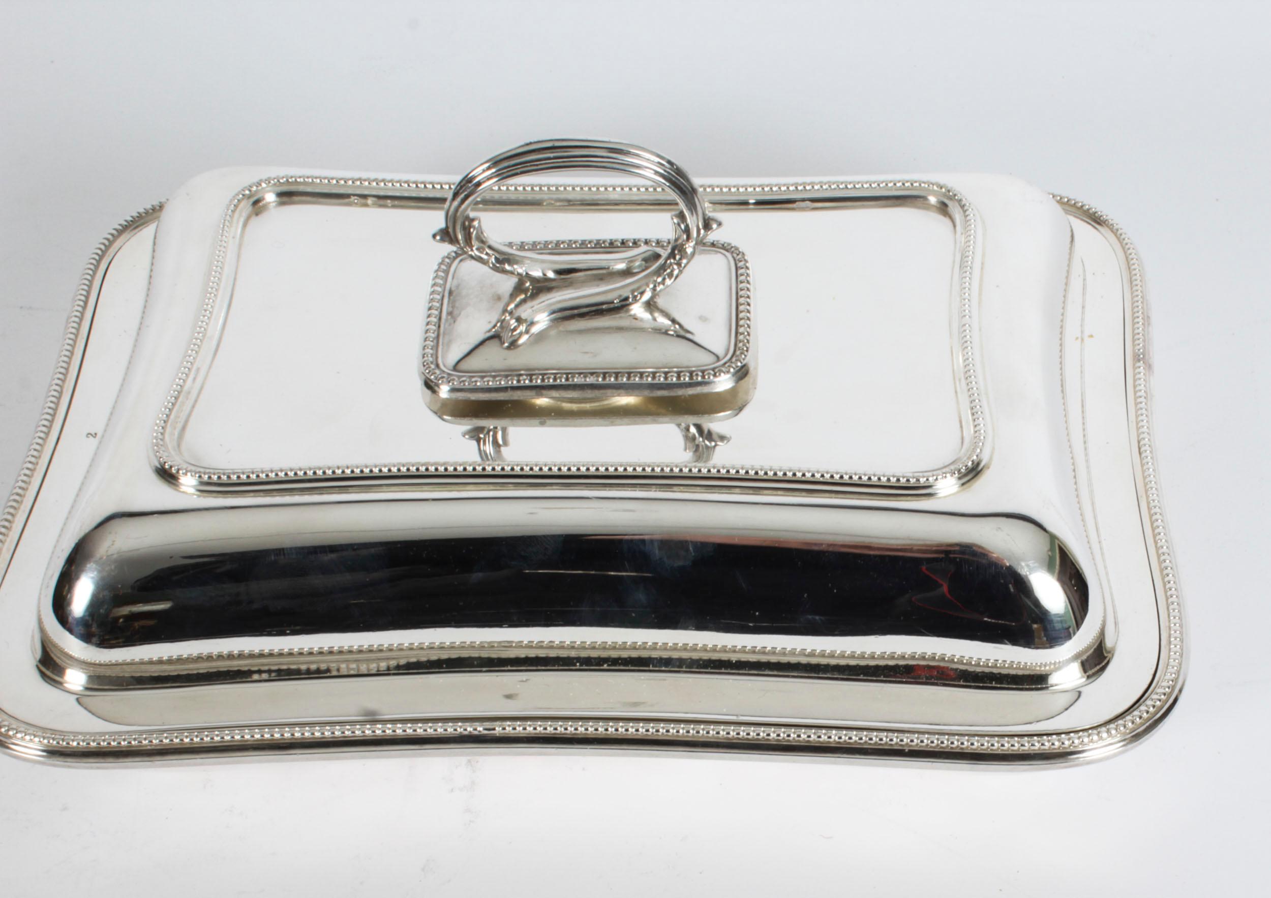 Antique Entree Dish William Hutton & Sons 19th Century For Sale 7