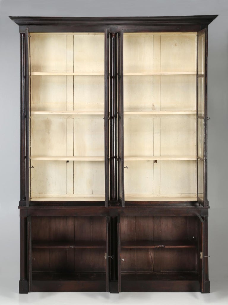 Antique Époque French Empire Bookcase or Bibliothèque Fully Restored
