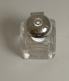 Antique Equestrian Horse Racing / Horseshoe Inkwell by Henry Bourn, circa 1890