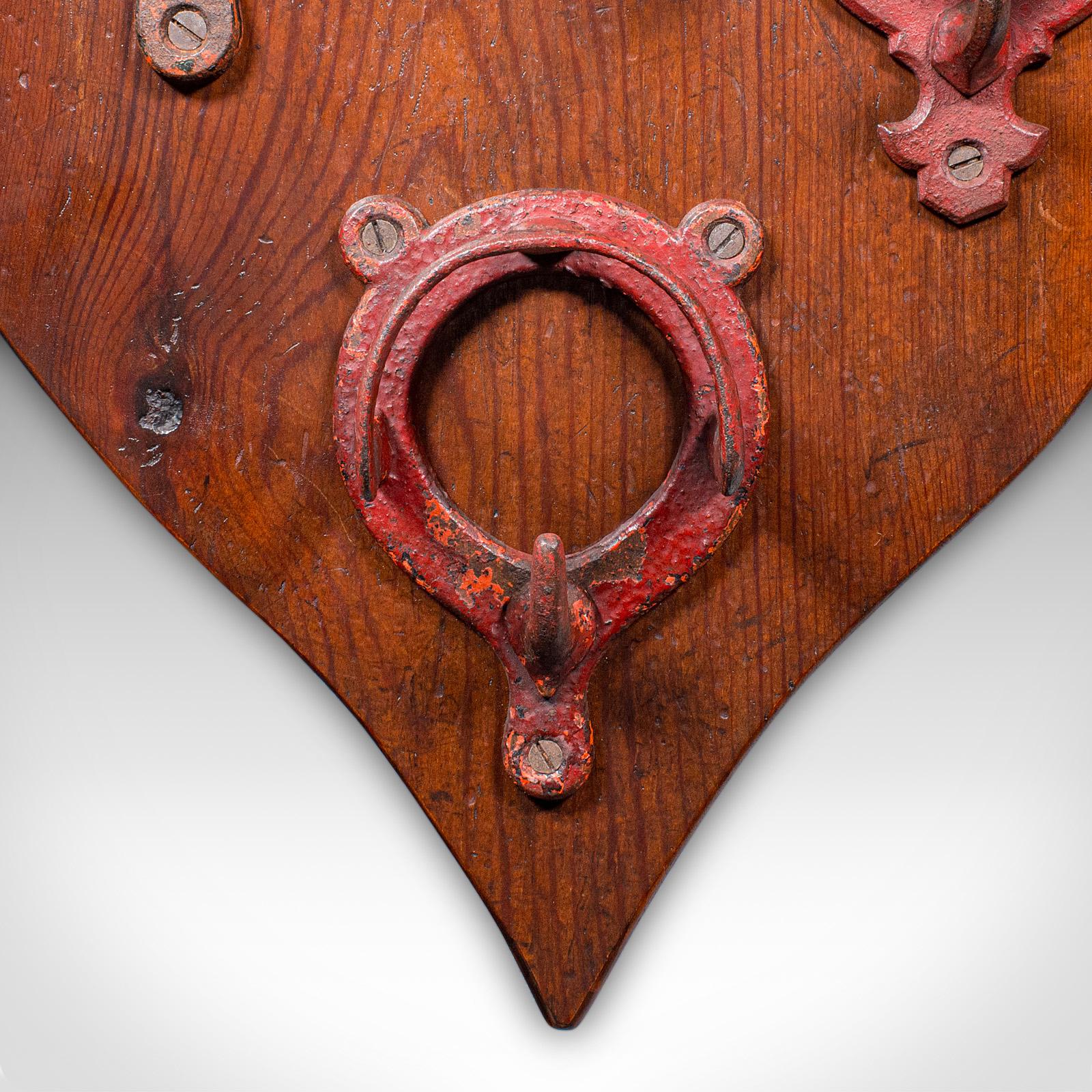 Antique Equestrian Yard Hanging Shield, Scottish, Pine, Tack Plaque, Victorian For Sale 2