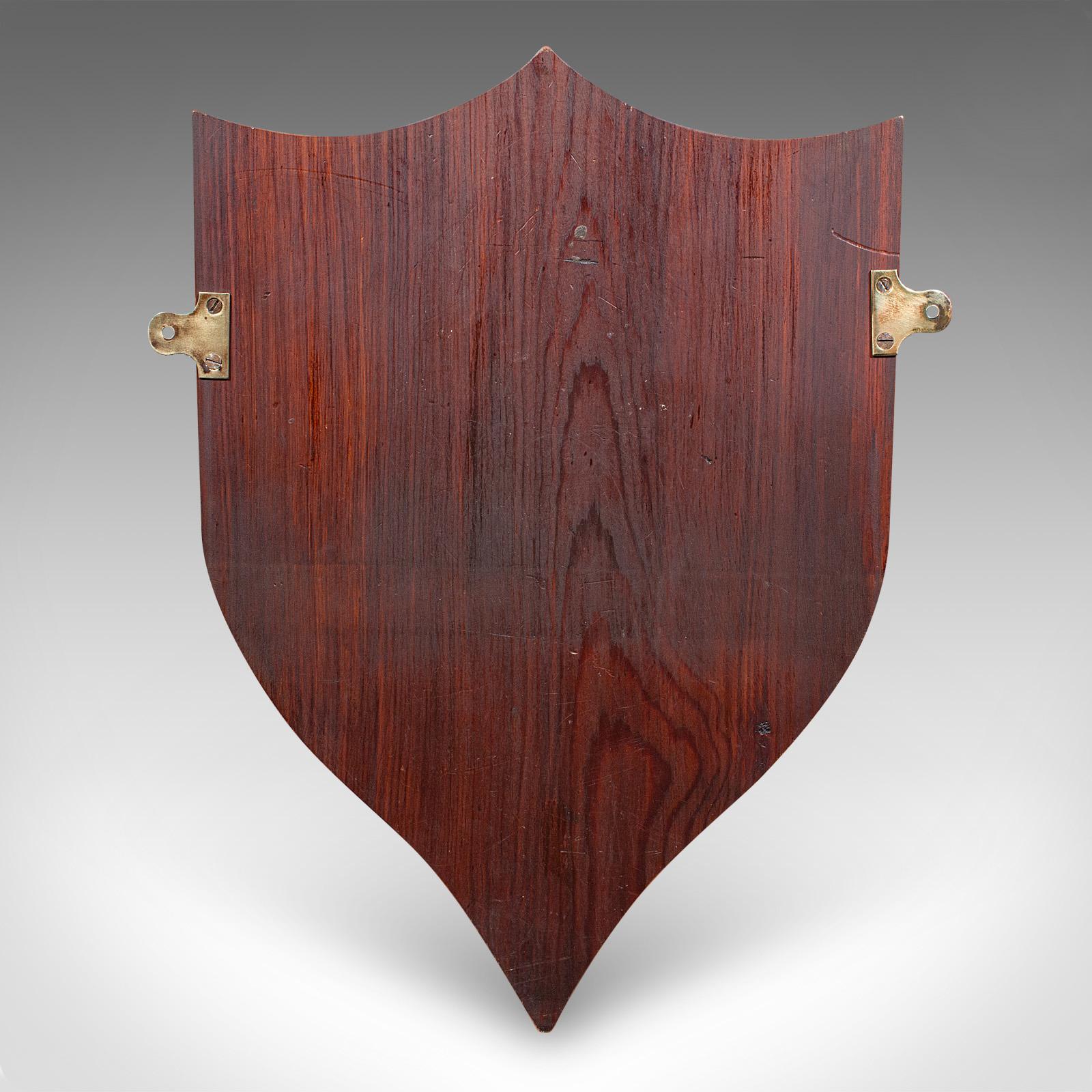 Antique Equestrian Yard Hanging Shield, Scottish, Pine, Tack Plaque, Victorian For Sale 4