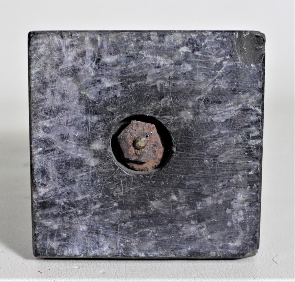 Antike antike Ernest Beck Patinierte Bronzeskulptur „Nathan“ auf schwarzem Marmorsockel im Angebot 1
