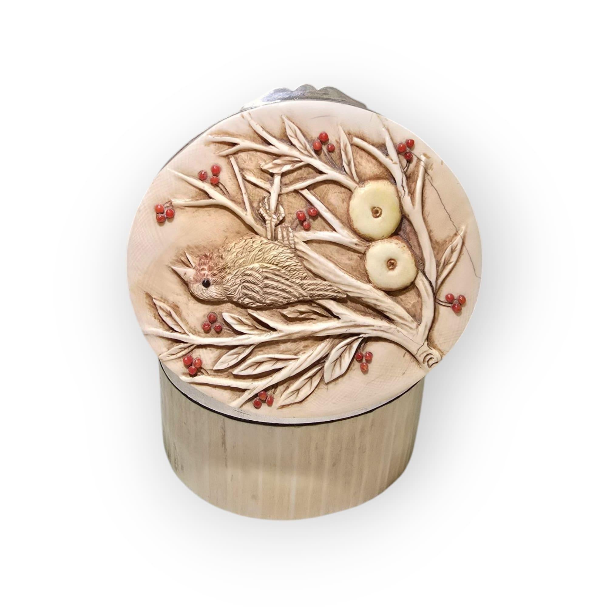 Mid-19th Century Antique Erotic Silver Box, 19th Century For Sale