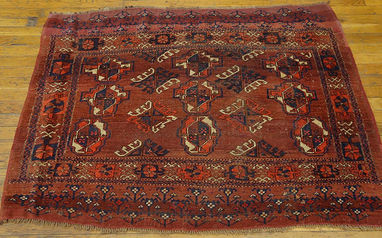 Antique Ersari - Beshir rug, size: 2'10