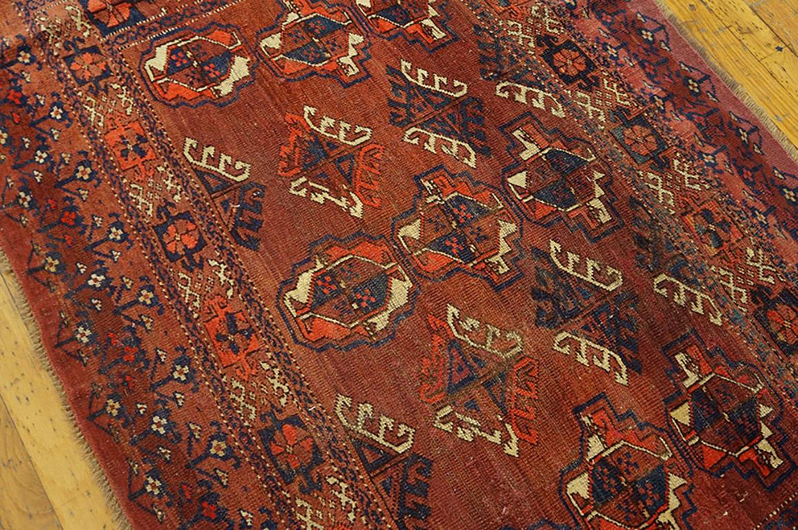 Russian Antique Ersari, Beshir Rug For Sale