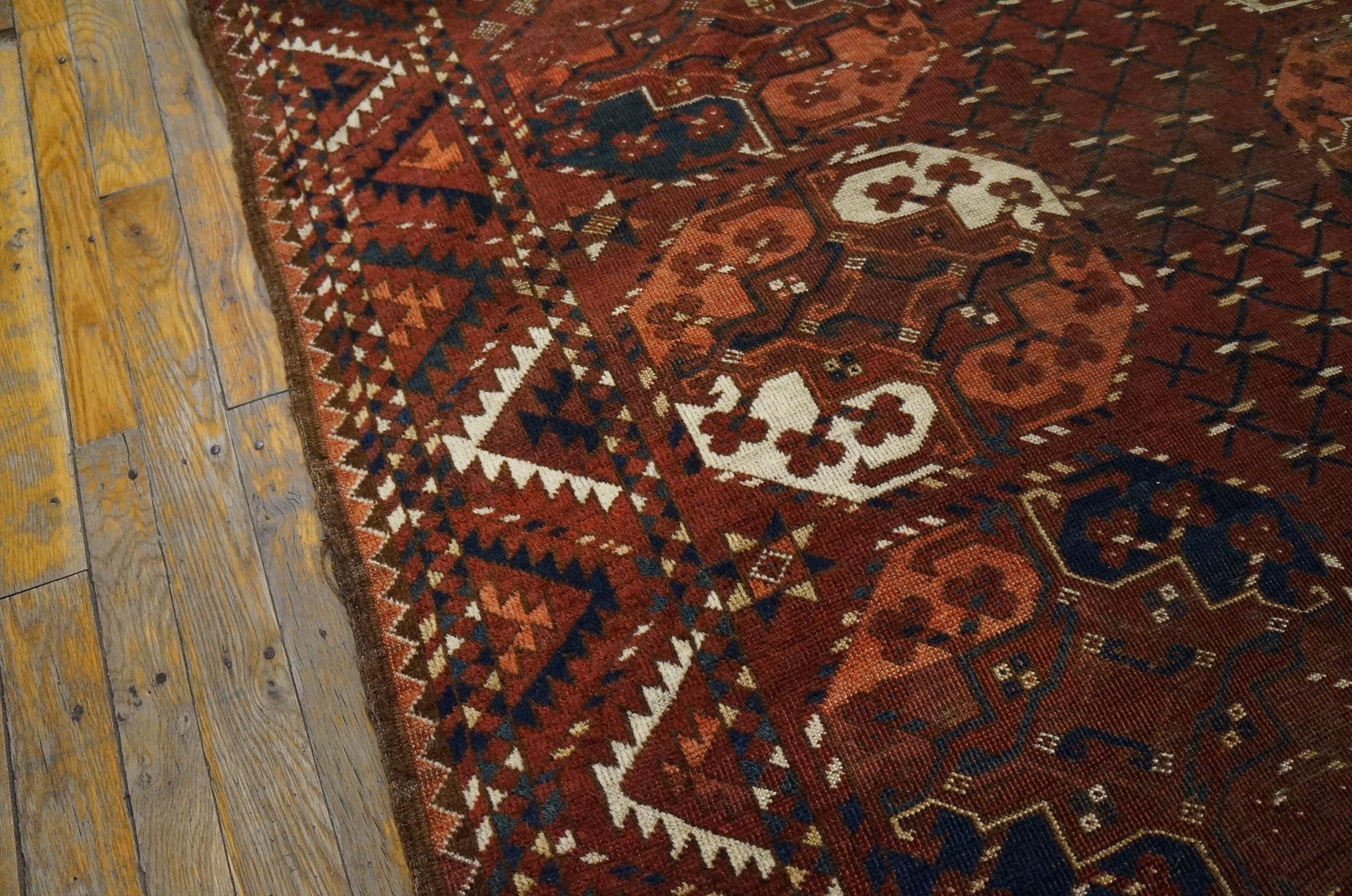 Mid 19th Century Central Asian Ersari - Beshir Main Carpet 
6'6