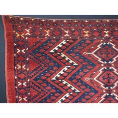 Antique Ersari Beshir Turkmen Chuval with the Ikat Design
