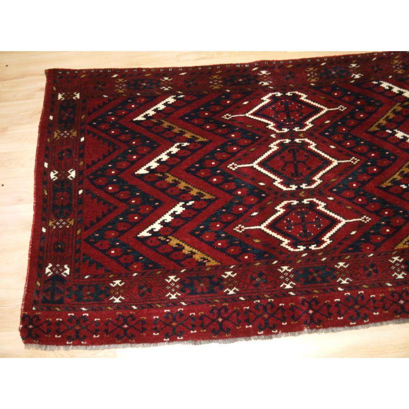 Antiker Ersari Beshir Turkmen- Chuval mit Ikat-Design (Turkmenisch) im Angebot