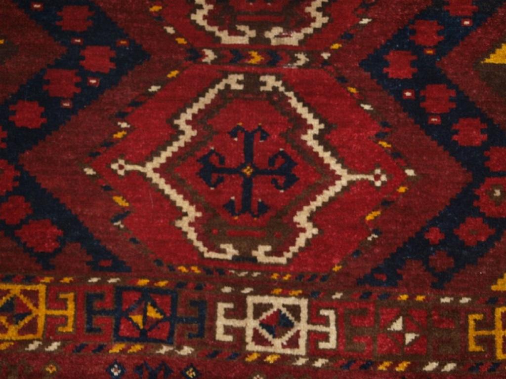 Antique Ersari Beshir Turkmen Ikat Design Chuval, C.1900 In Excellent Condition In Moreton-In-Marsh, GB